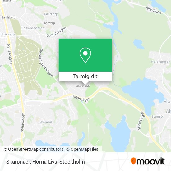 Skarpnäck Hörna Livs karta