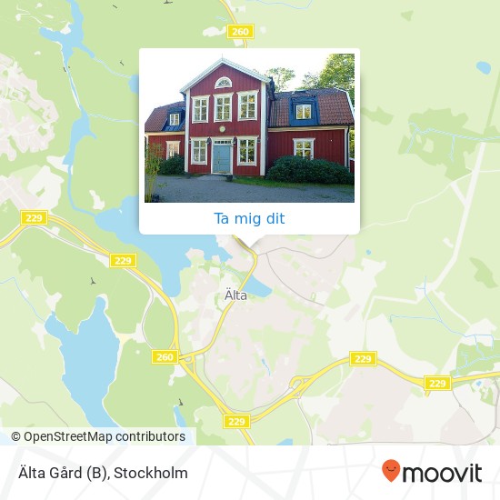 Älta Gård (B) karta