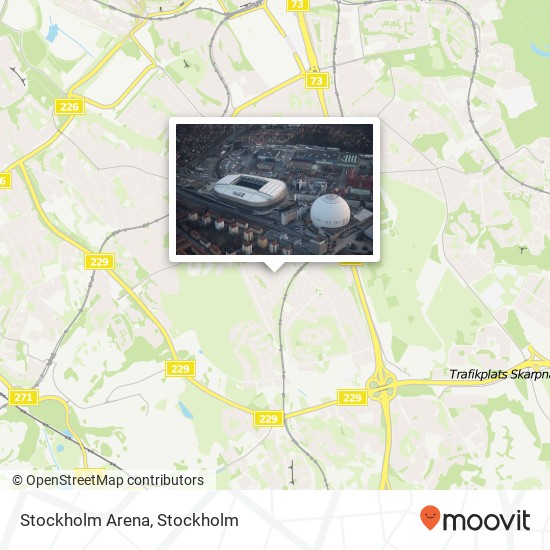 Stockholm Arena karta