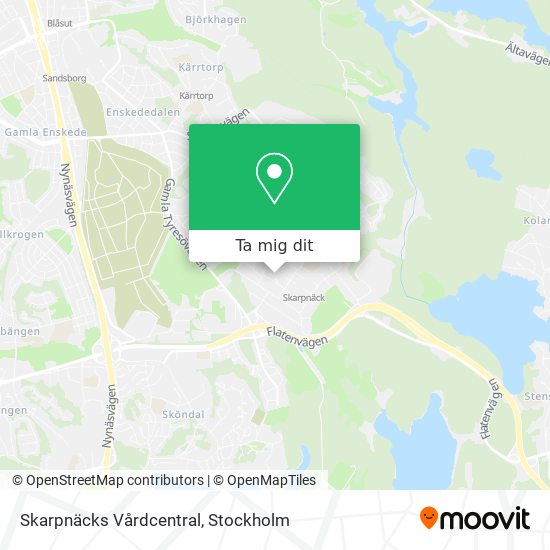 Skarpnäcks Vårdcentral karta