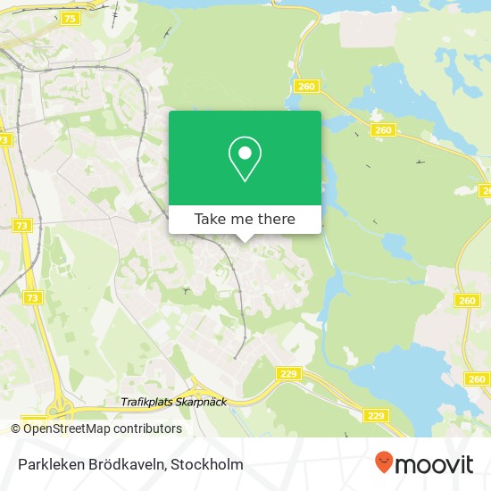 Parkleken Brödkaveln karta