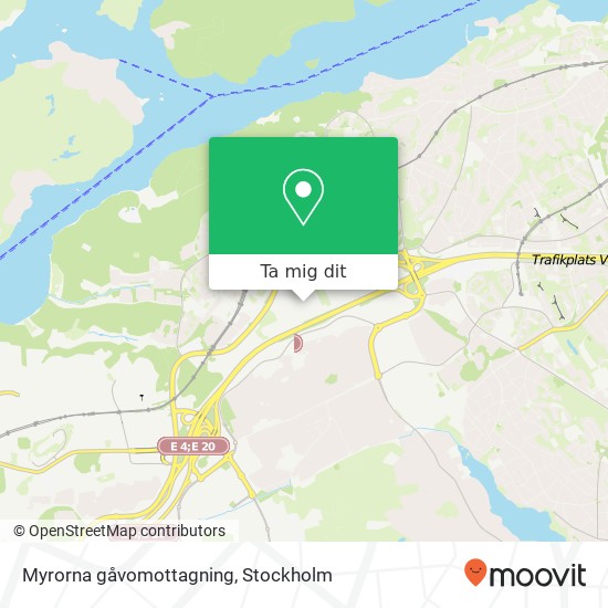 Myrorna gåvomottagning karta