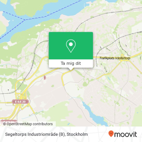 Segeltorps Industriområde (B) karta