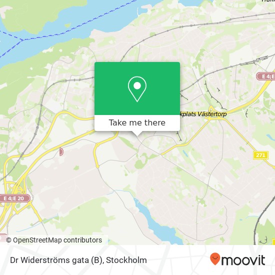 Dr Widerströms gata (B) karta