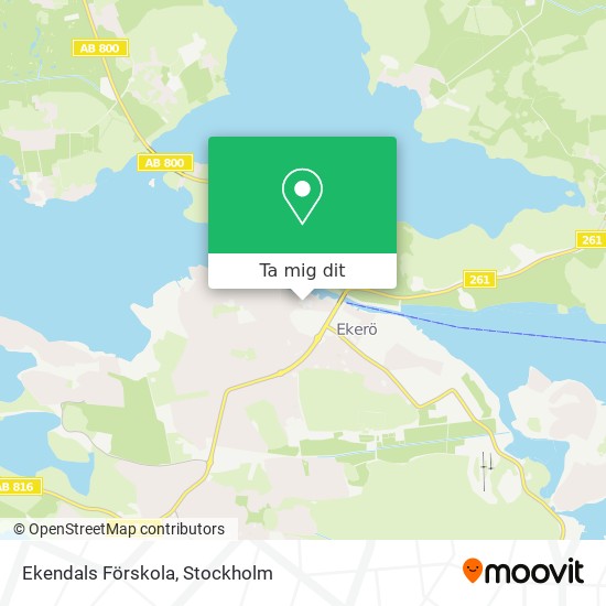 Ekendals Förskola karta