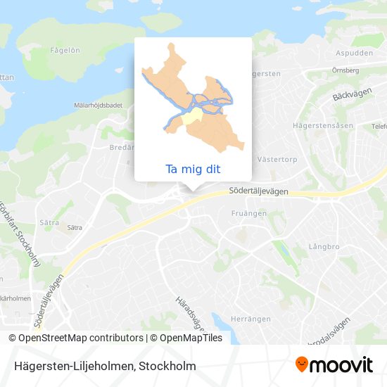 Hägersten-Liljeholmen karta