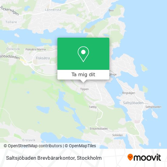 Saltsjöbaden Brevbärarkontor karta