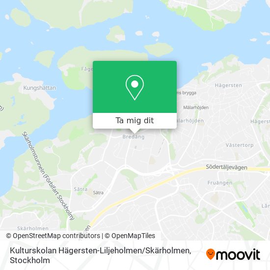Kulturskolan Hägersten-Liljeholmen / Skärholmen karta