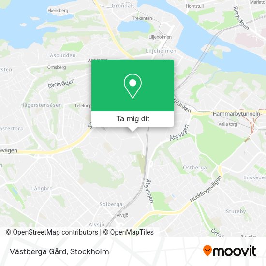 Västberga Gård karta