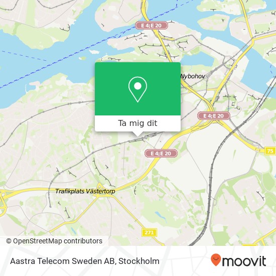 Aastra Telecom Sweden AB karta