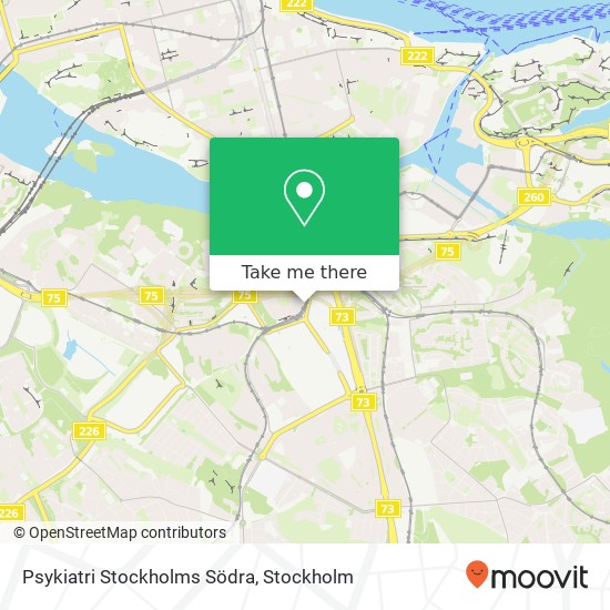 Psykiatri Stockholms Södra karta