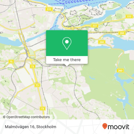 Malmövägen 16 karta