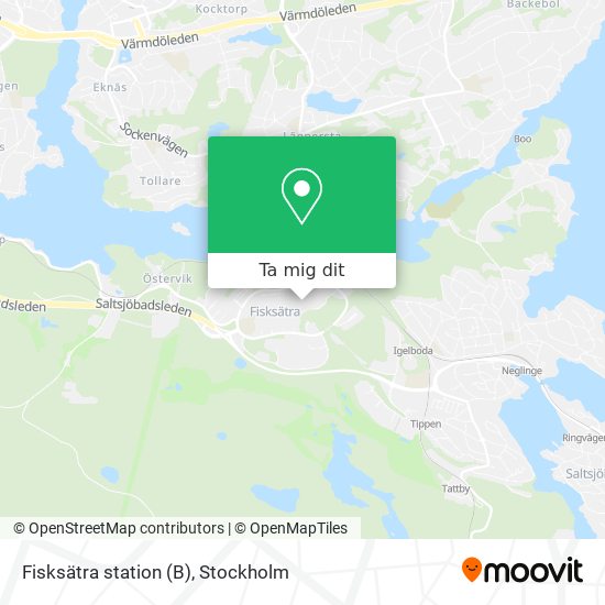 Fisksätra station (B) karta