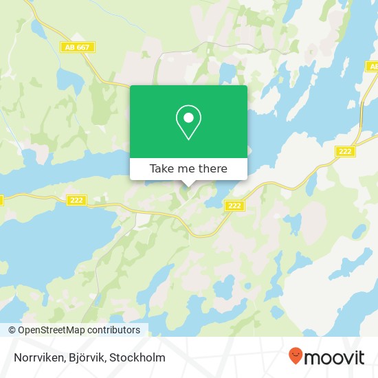 Norrviken, Björvik karta