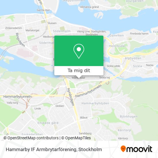 Hammarby IF Armbrytarförening karta