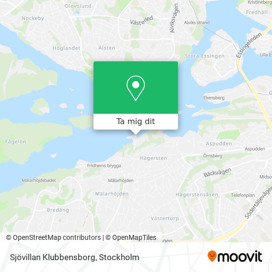 Sjövillan Klubbensborg karta