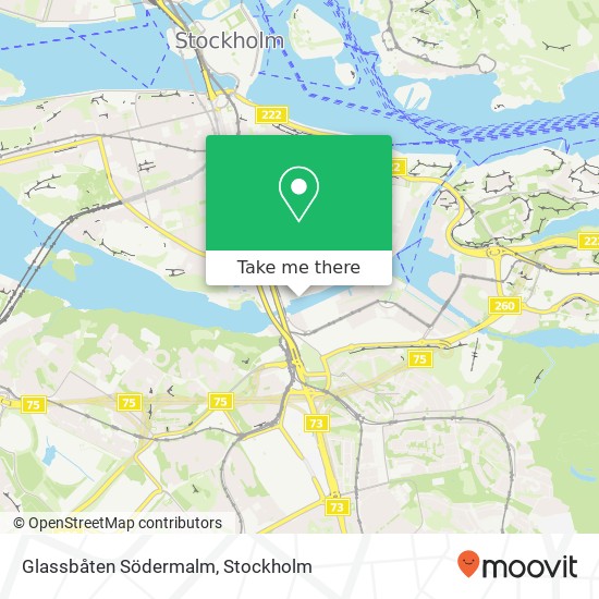 Glassbåten Södermalm karta