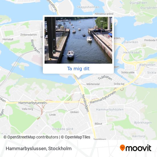 Hammarbyslussen karta