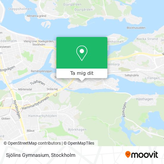 Sjölins Gymnasium karta