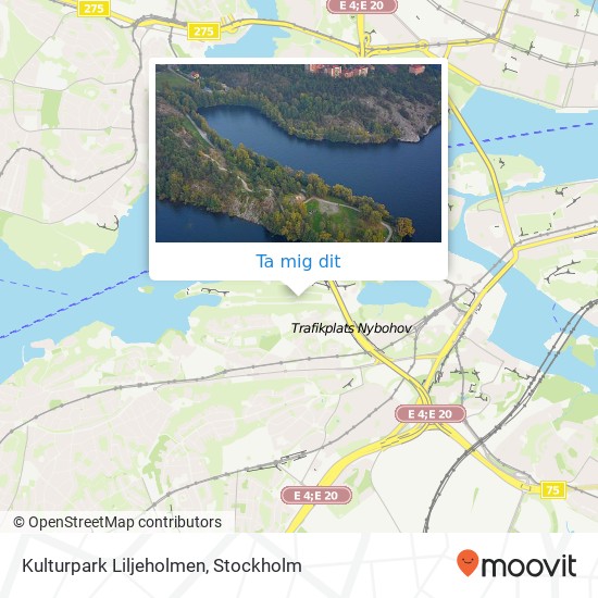 Kulturpark Liljeholmen karta