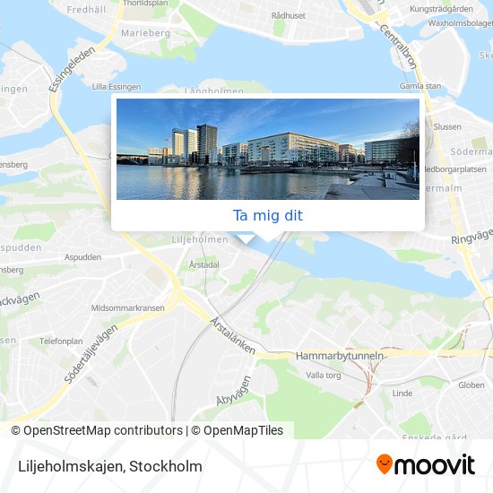 Liljeholmskajen karta