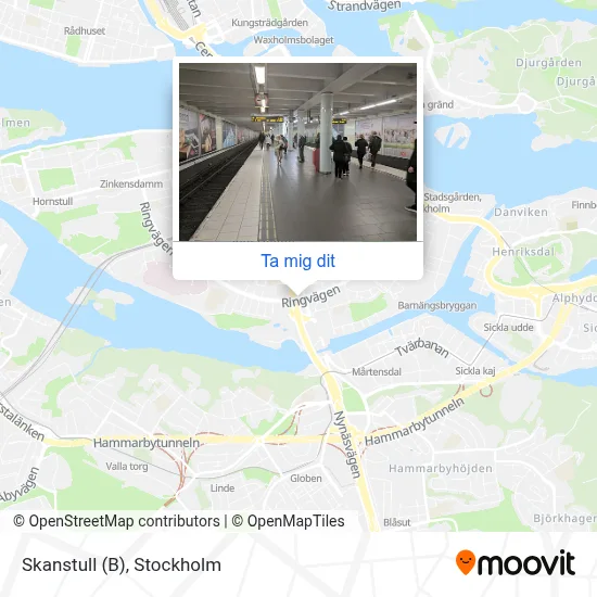 Skanstull (B) karta