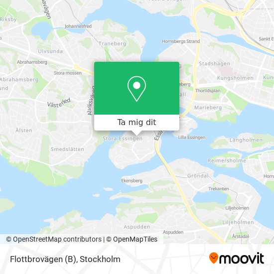 Flottbrovägen (B) karta