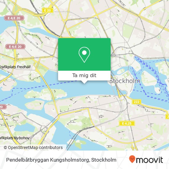 Pendelbåtbryggan Kungsholmstorg karta