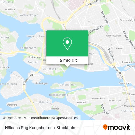 Hälsans Stig Kungsholmen karta