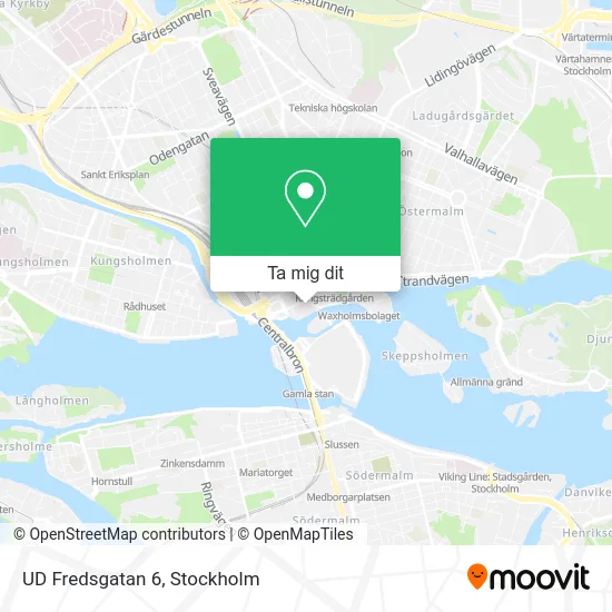 UD Fredsgatan 6 karta