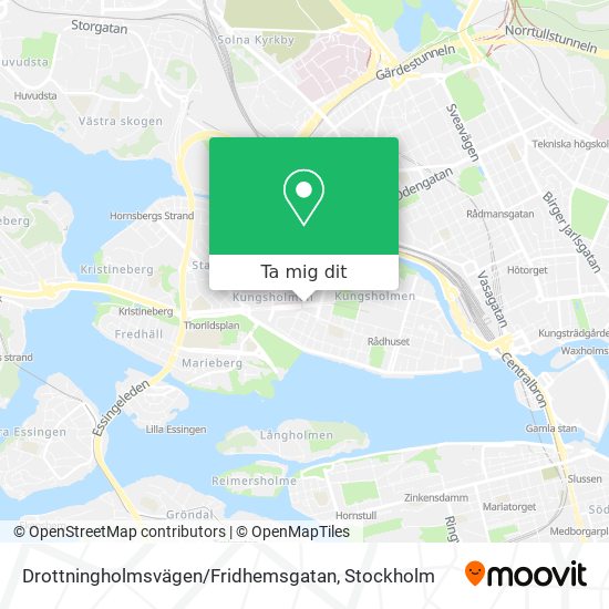 Drottningholmsvägen / Fridhemsgatan karta