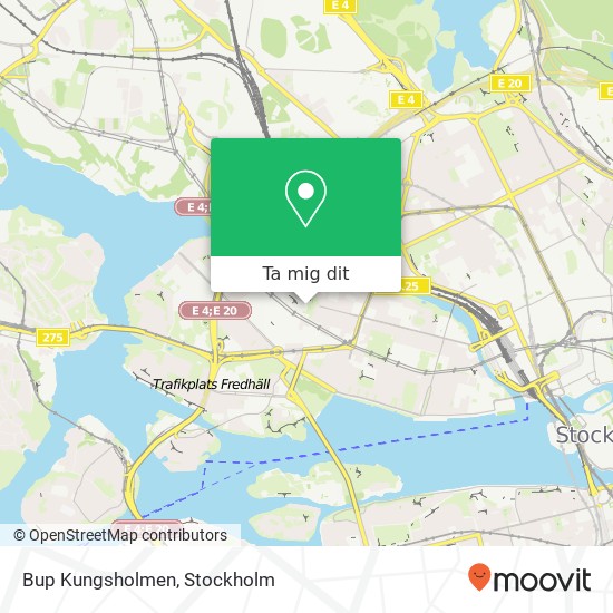 Bup Kungsholmen karta