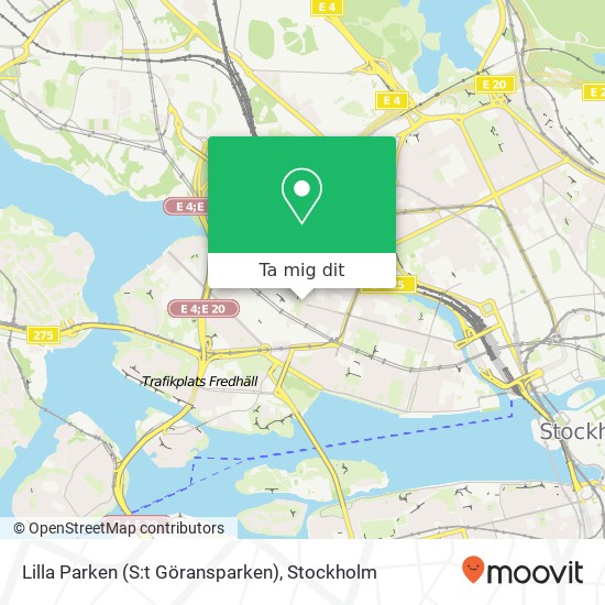 Lilla Parken (S:t Göransparken) karta