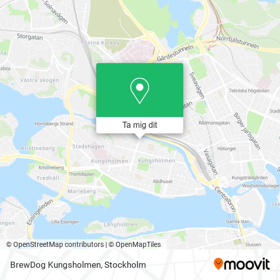 BrewDog Kungsholmen karta