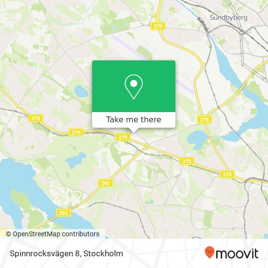 Spinnrocksvägen 8 karta