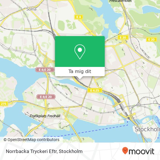 Norrbacka Tryckeri Eftr karta