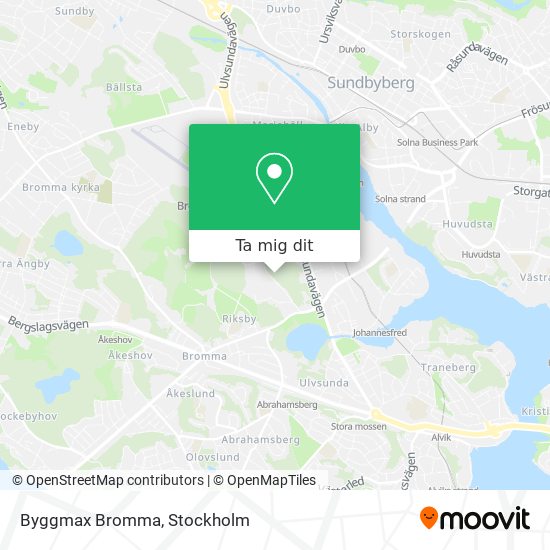 Byggmax Bromma karta