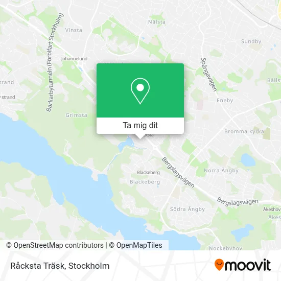 Råcksta Träsk karta