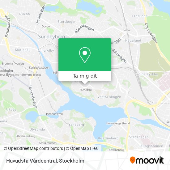 Huvudsta Vårdcentral karta