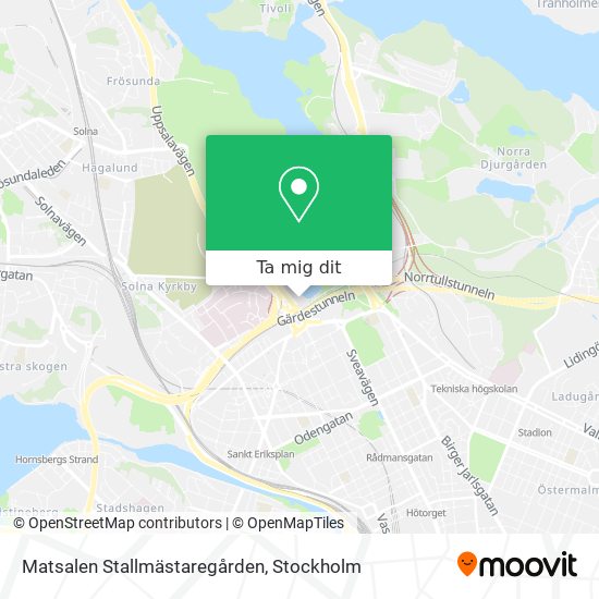 Matsalen Stallmästaregården karta
