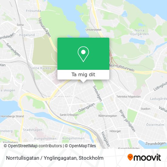 Norrtullsgatan / Ynglingagatan karta