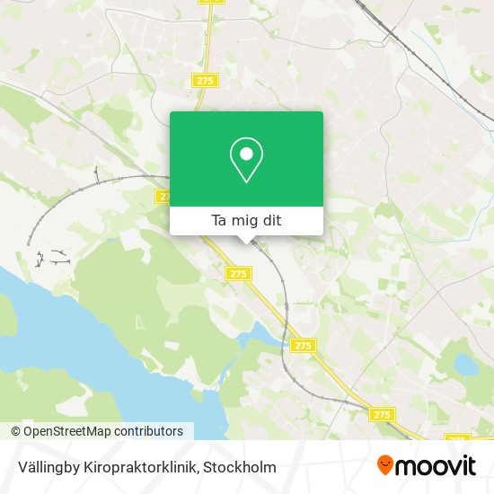 Vällingby Kiropraktorklinik karta