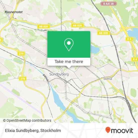 Elixia Sundbyberg karta