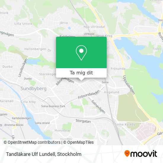 Tandläkare Ulf Lundell karta