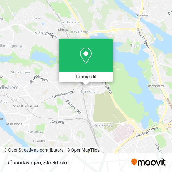 Råsundavägen karta