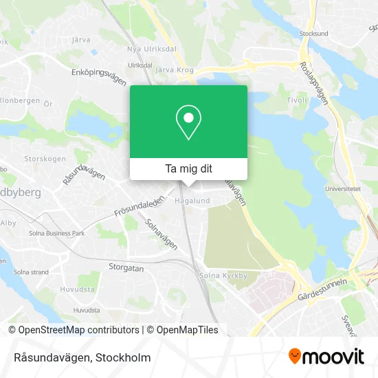 Råsundavägen karta