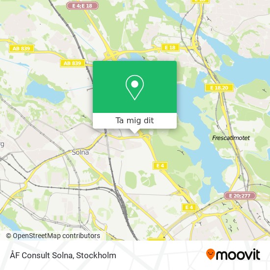ÅF Consult Solna karta