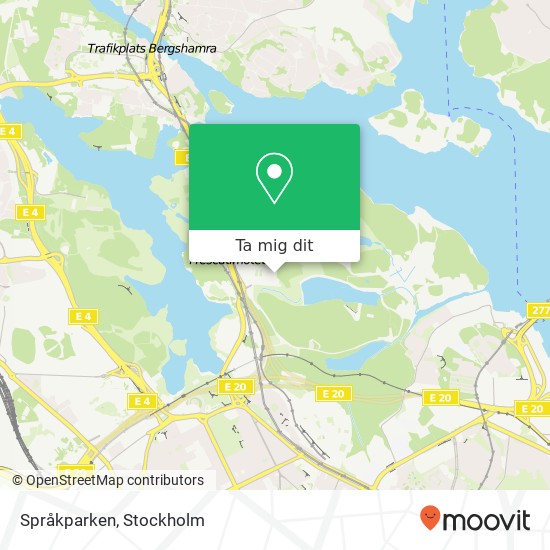 Språkparken karta