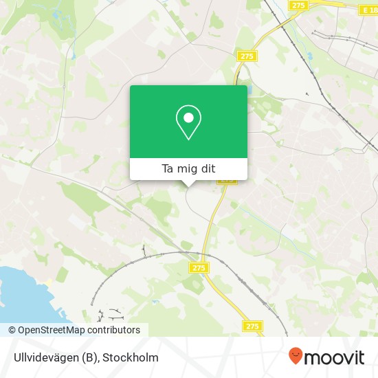Ullvidevägen (B) karta
