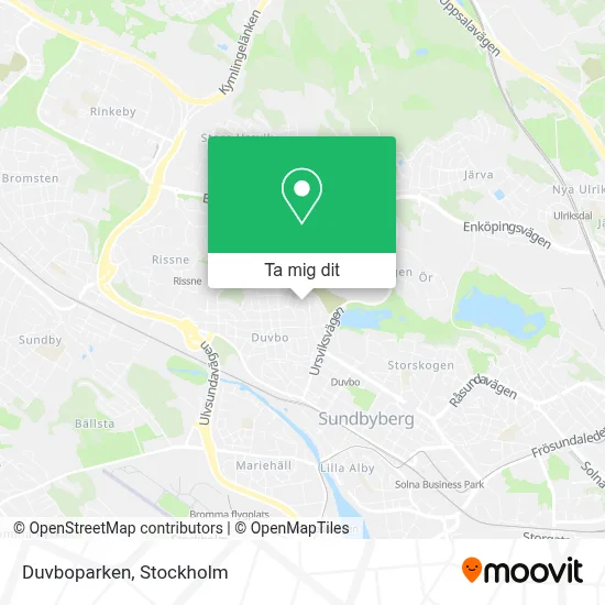 Duvboparken karta